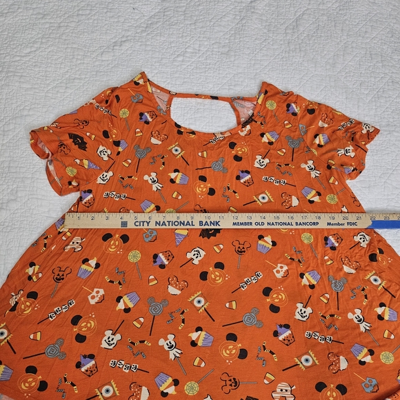 Disney Orange Halloween High Low Tee - Picture 3 of 7